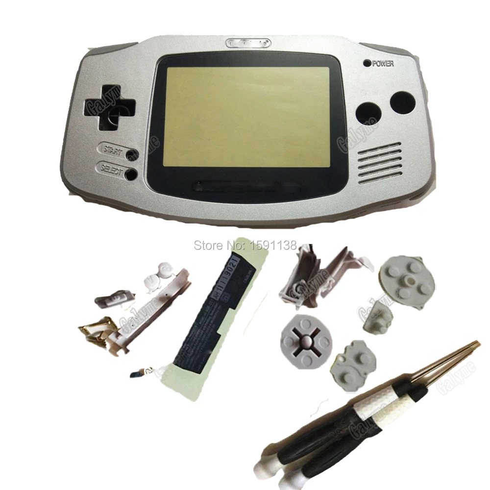 Новое поступление полностью закрытый чехол серебристого цвета для NintendoGBA
