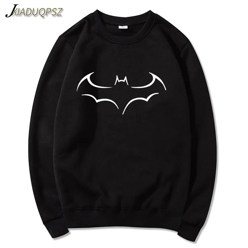 

Super Hero Batman Sweatshirt Men Printed Hoodie Gray Black Sweatshirts 2018 New Brand Winter Autumn Fleece Warm Slim Fit Hoody