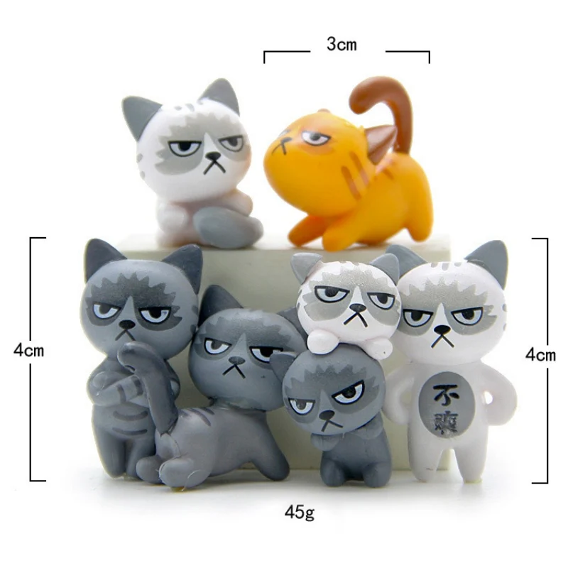 

Super Cute! New Collection Beautiful Unfortunately Cats Action Figure Toys Children Toys Baby Room Decoratio