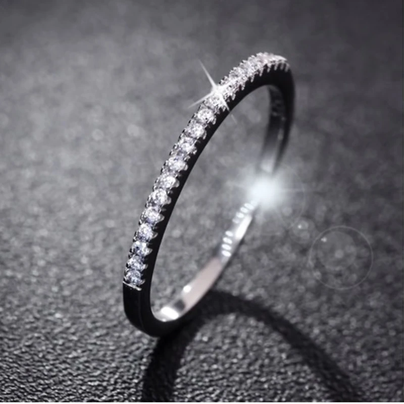 Новинка, популярное кольцо для пары розового, золотого, серебряного цвета, свадебные кольца, прозрачное кольцо с кубическим цирконием для женщин, ювелирное изделие, подарок