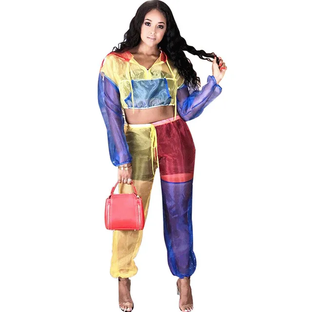 Fashion-Colorful-Patchwork-Two-Piece-Set