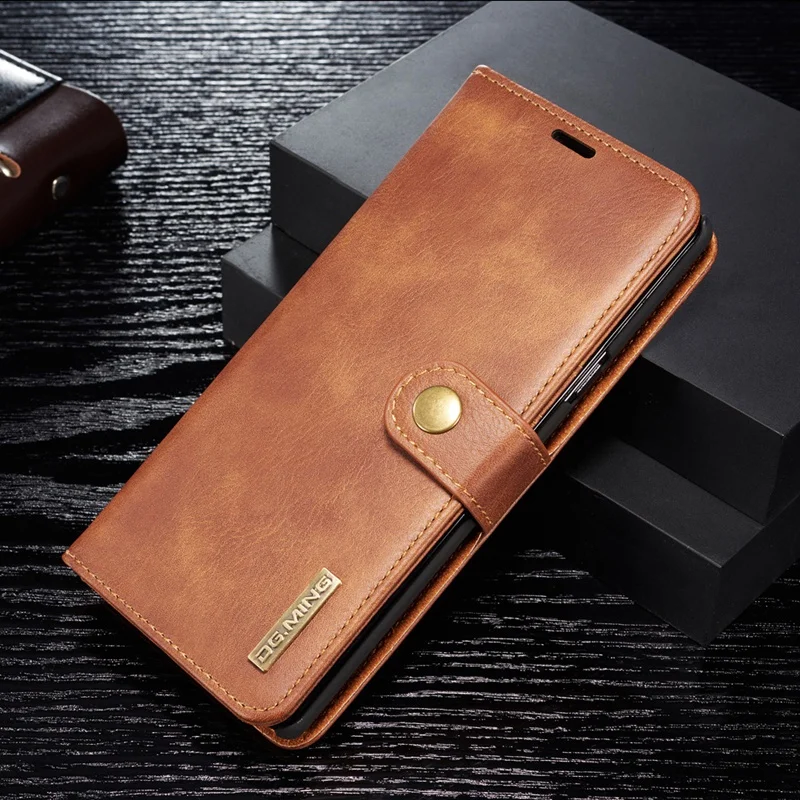 

DG.MING Business Wallet Case For Samsung S10 S10 Plus Card Slot Flip Leather For Samsung Galaxy S10 Lite Vintage cover luxury