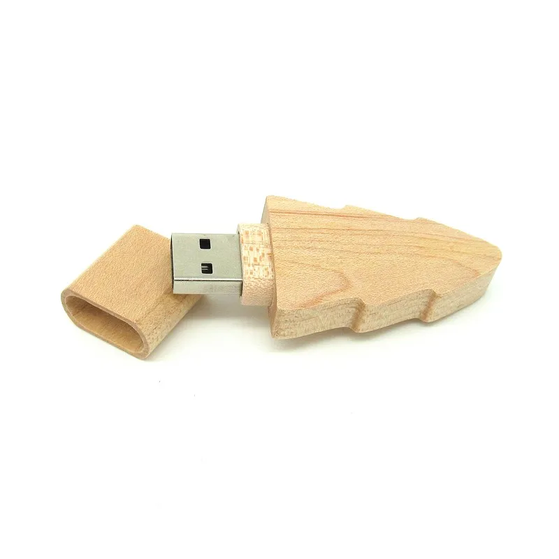 Деревянный usb флеш накопитель в виде рождественской елки 4 ГБ 8 16 32 карта памяти с