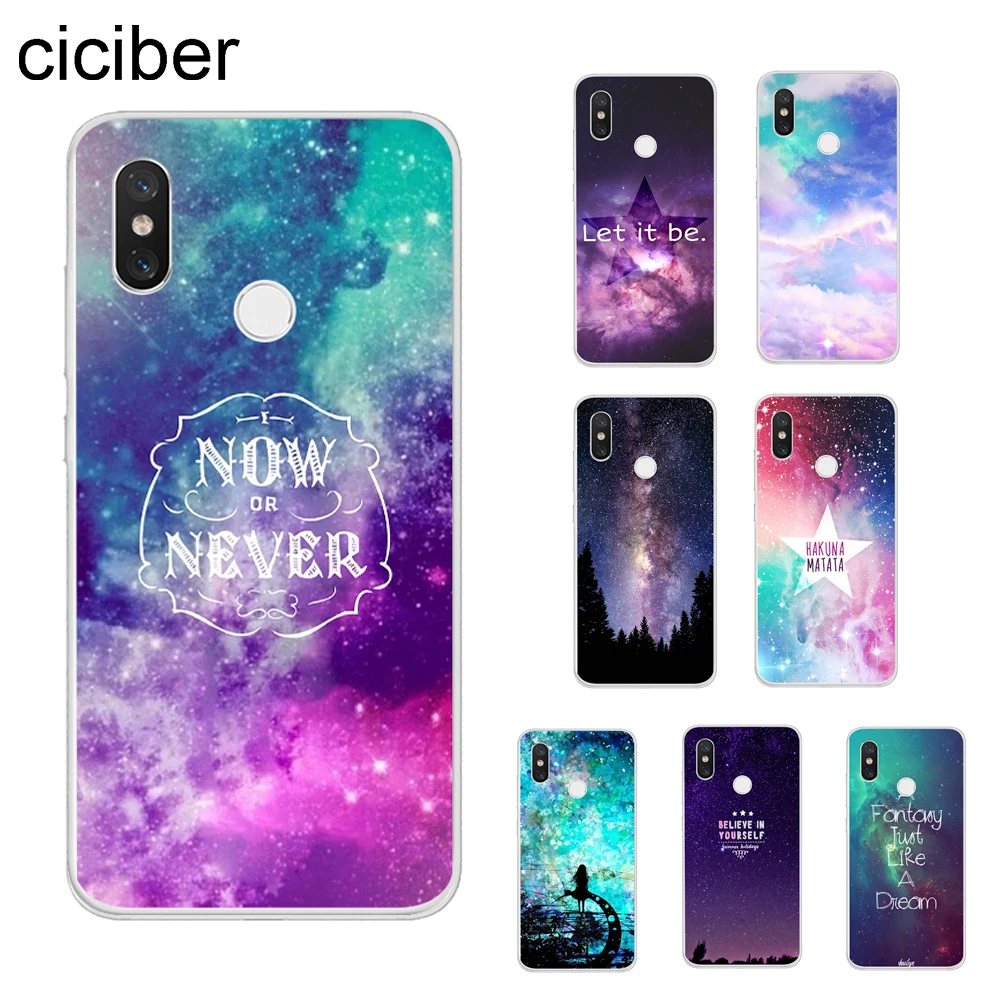 

ciciber Starry Sky Northern Lights Cover For Xiaomi MIX MAX 3 2 1 S Pro Phone Case For Xiaomi A2 A1 8 6 5 X 5C 5S Plus Soft TPU