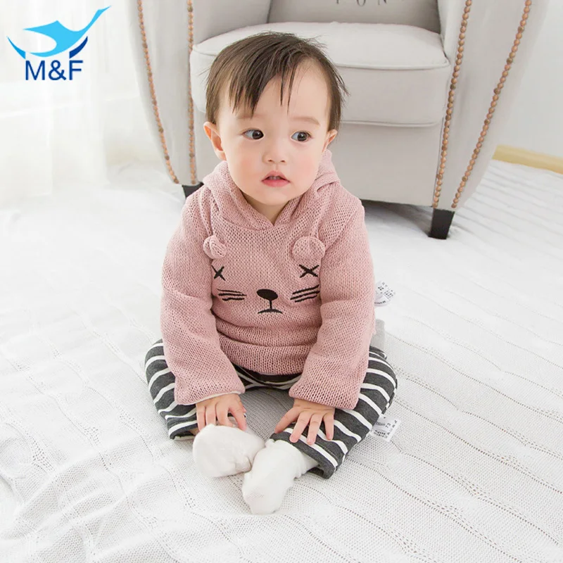 M F Girls Coat Winter Autumn Cartoon Baby Girl Lovely Princess Jackets Long Sleeve Thick Warm