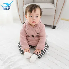 M&F Girls Coat Winter Autumn Cartoon Baby Girl Lovely Princess Jackets Long Sleeve Thick Warm Outerwear Clothes For Infant Girls