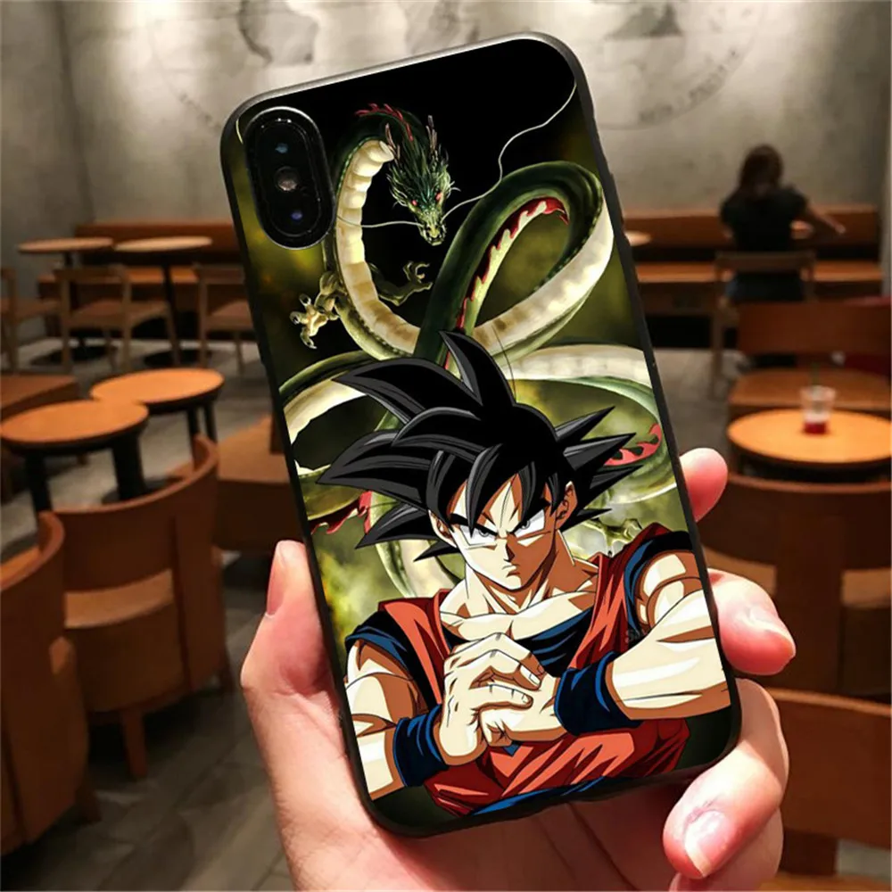 Dragon Ball Z Super DBZ Goku Coque For iPhone 8 7 6 plus X Xs Xr max 5 11 11p 11max Phone Case for Samsung 8 9 10 plus case