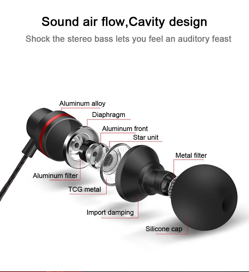 TOMKAS TPE Line Earphone for Phone 5 Color In-ear Earphones and Headphone Heavy Bass for Mobile Phone Clear Bass with Microphone