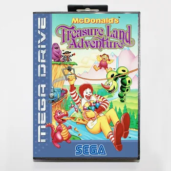 

Mcdonalds treasureland adventure 16 bit SEGA MD Game Card With Retail Box For Sega Mega Drive For Genesis