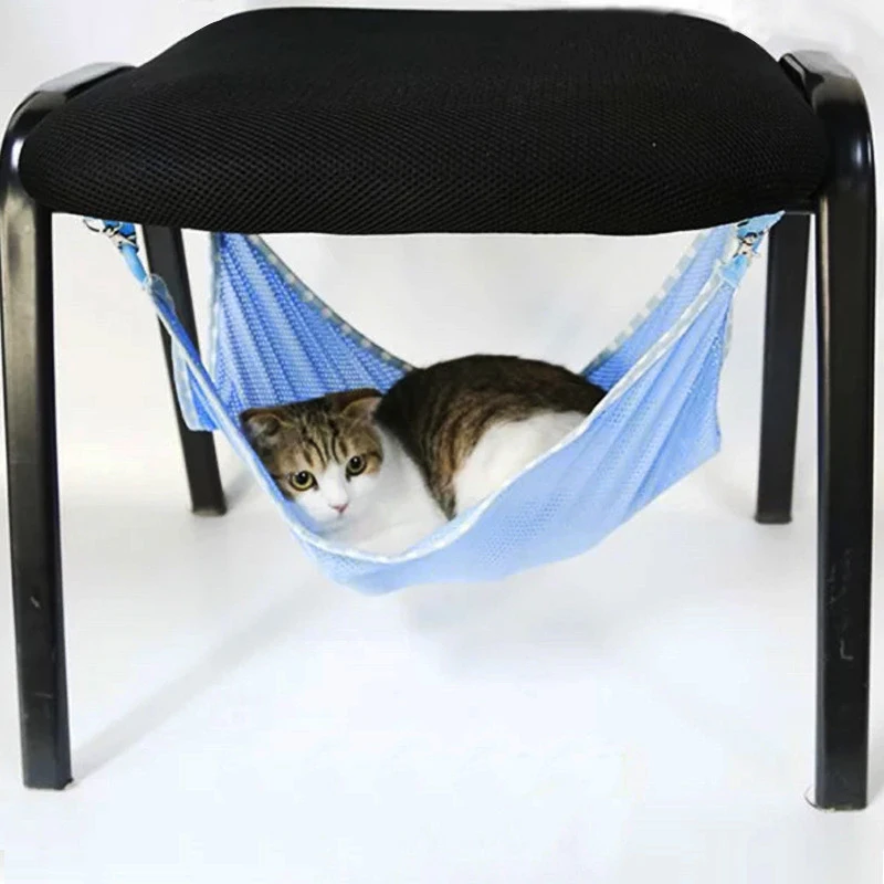 Summer Cute Cats Hammock Portable Pet Cats Breathable Mesh Hammock