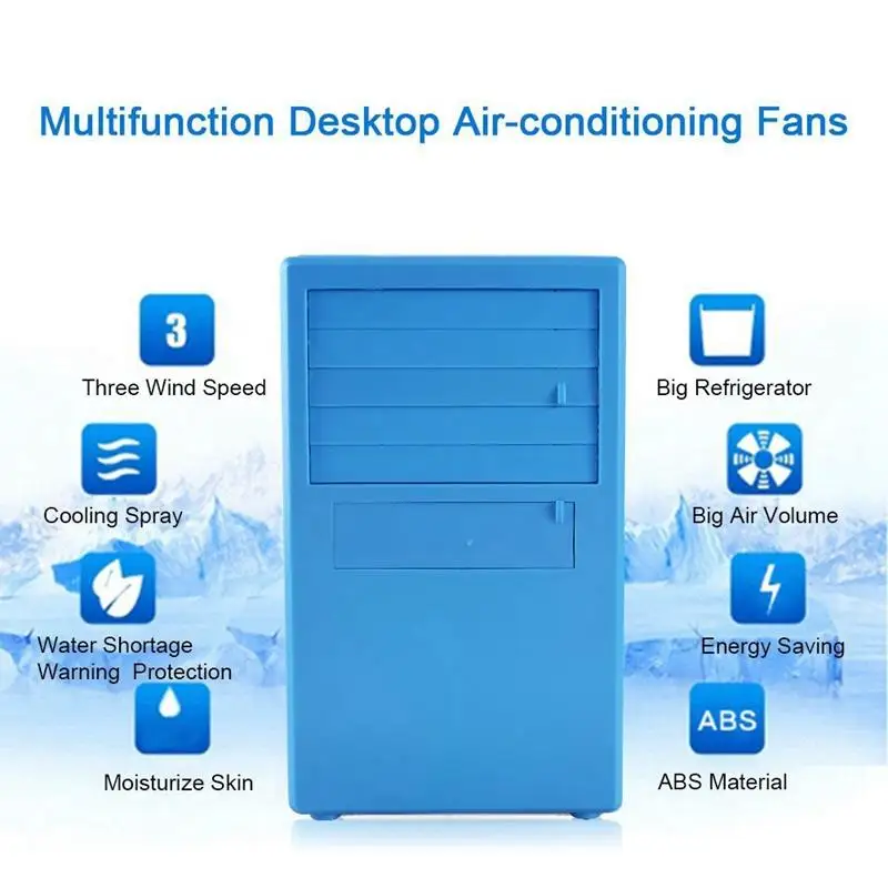 Вентилятор кондиционера, воздушный персональный космический кулер небольшой настольный бесшумный вентилятор персональный настольный
