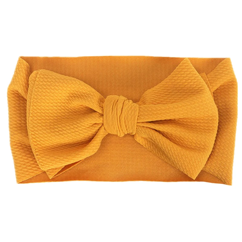 1PCS Big Bow Soft Elastic Infant Headband Knot Can Untie Adjust Size ...