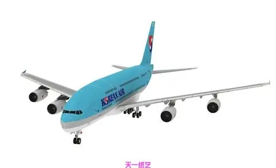 3D бумажная модель A380 самолета для Civil Aviation DIY родитель-ребенок Ремесленная игрушка оригами Бумажная модель