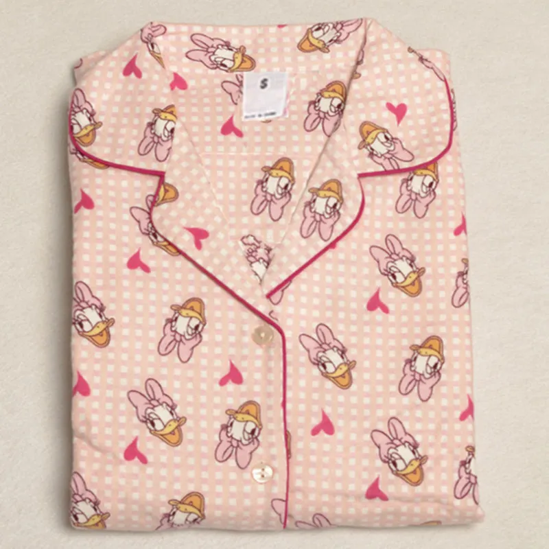 Cena New arrival kobiety zestawy piżamy cukierki kolor z śliczne kaczki drukowane słodkie piżamy najwyższej jakości dla pań