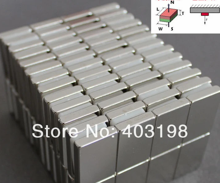 

WholeSale Craft Model Powerful Strong Rare Earth Block NdFeB Magnet Neo Neodymium N35 Magnets F30 x 20 x 5 mm