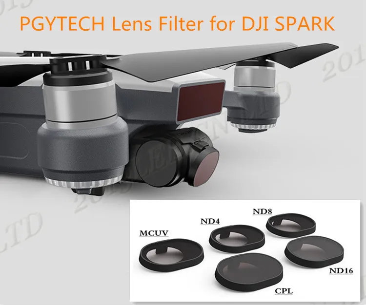 

PGY NEW HD Lens Filter MCUV+ND4+ND8+ND16+CPL for RC DJI SPARK Gimbal Camera parts