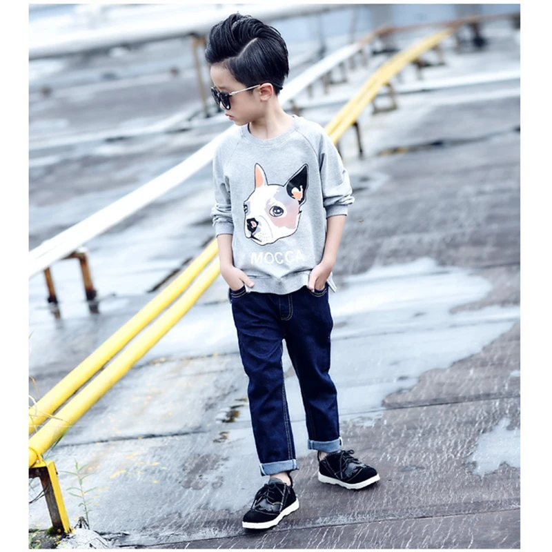 Baby Boys and childrens jeans Pants clothes In the spring and autumn Stylish and simple Boys kids leisure Clothing lrzlyx06 (12)