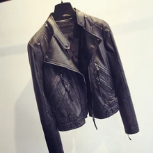 Мотоциклетная кожаная куртка для женщин, светильник, цвет, приталенный, супер качество, размера плюс, женские куртки и пальто из искусственной кожи, дешево, C477