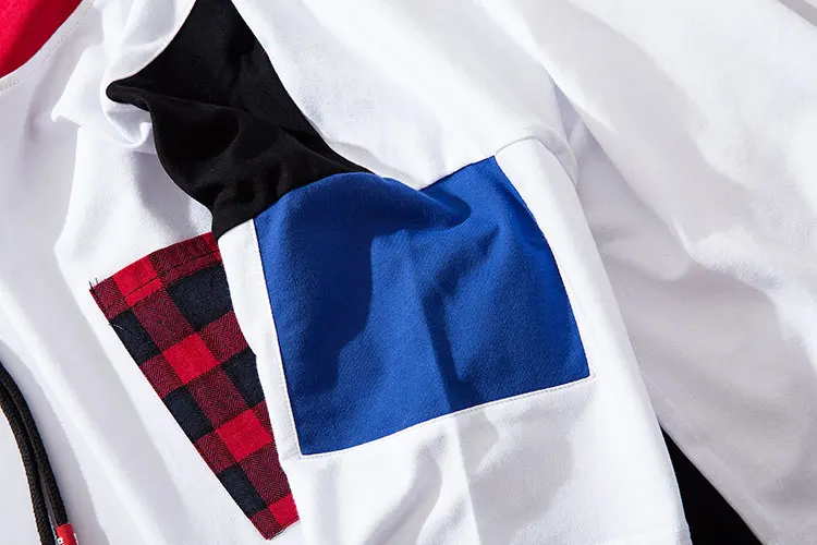 Color Block Patchwork Hoodies 4
