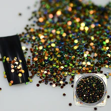 1 бутылка 2 г разноцветные Круглые кончики для украшения ногтей Блестящие Блестки для рукоделия 3D блестящая блестка BEY05