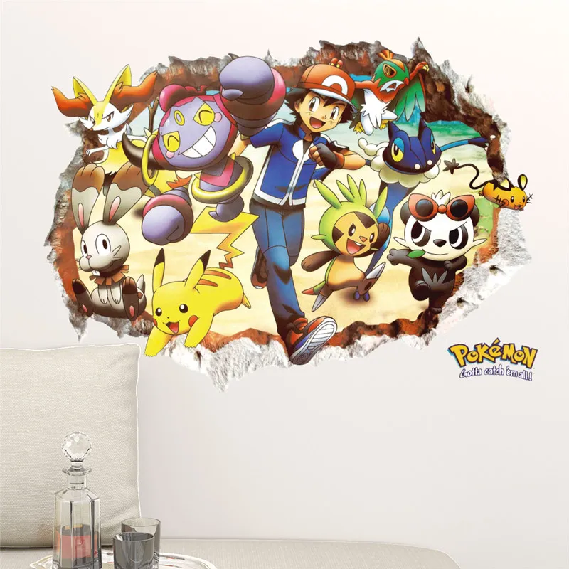 Cartoon Wall Stickers Decals for Kids Rooms Home Decorations Poster 3D