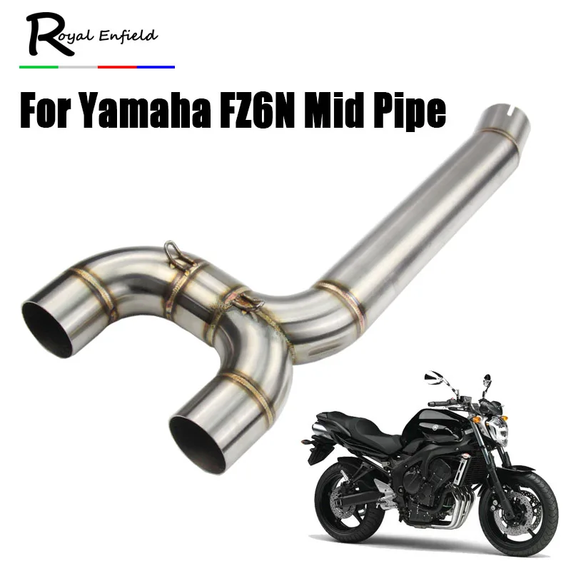 FZ6S FZ6N Motorcycle Exhaust Muffler pipe Connecter Middle Pipe For