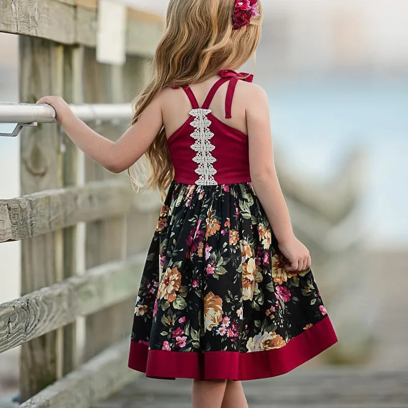 Little Girls Dresses 2019 Summer Baby Girl Clothes Kids Floral Dress ...