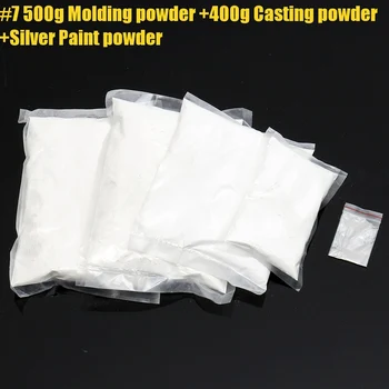 

500g Molding Powder + 450g Casting Stone + Silver Paint Powder Baby 3D Baby Hand Foot Casting