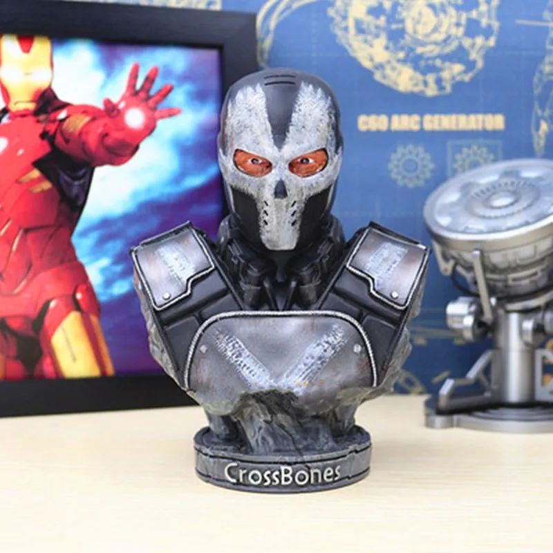 

Avengers:Infinity War Supervillain Brock Rumlow Crossbones Bust Action Figure Collection Model Giocattolo G2064