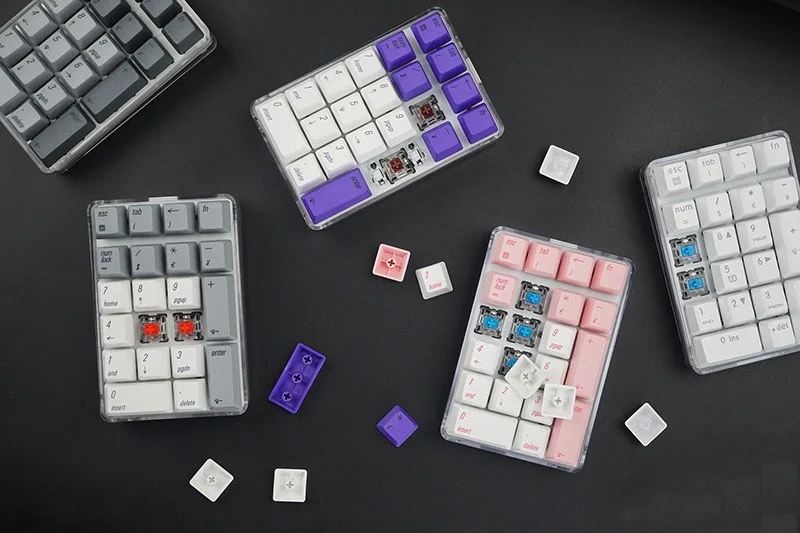 Все новые Magicforce Crystal 21 ключ USB Проводная Механическая клавиатура внешняя официальная цифровая клавиатура Cherry, Gateron Механическая ось