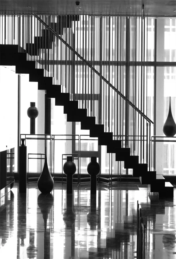 

Laeacco Monochrome French Window Room Stairs Scene Photography Backgrounds Vinyl Custom Photographic Backdrops For Photo Studio