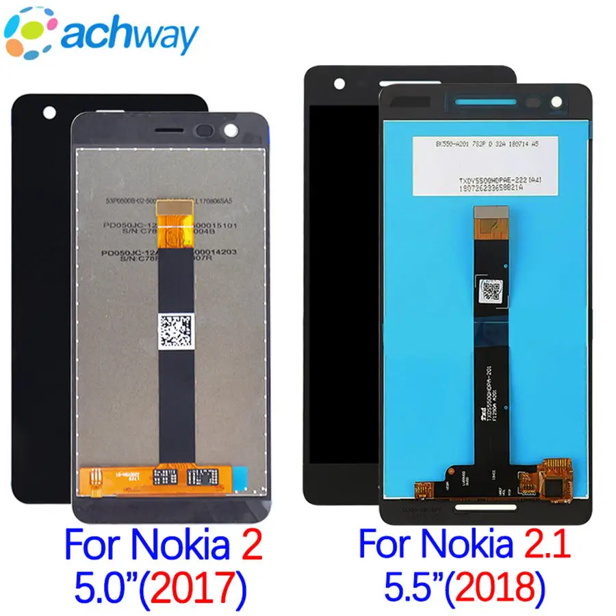

For Nokia 2 LCD Display Touch Screen Digitizer Assembly For Nokia2 Nokia 2.1 LCD 2018 TA 1080 1084 1086 1092 1029 1035 Screen