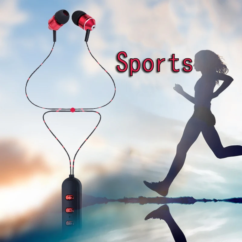 

TTLIFE  Bluetooth Headset Wireless Stereo Sports Running Earphone Handsfree Headphone Sweatproof Earbud for iPhone/Samsung MP3