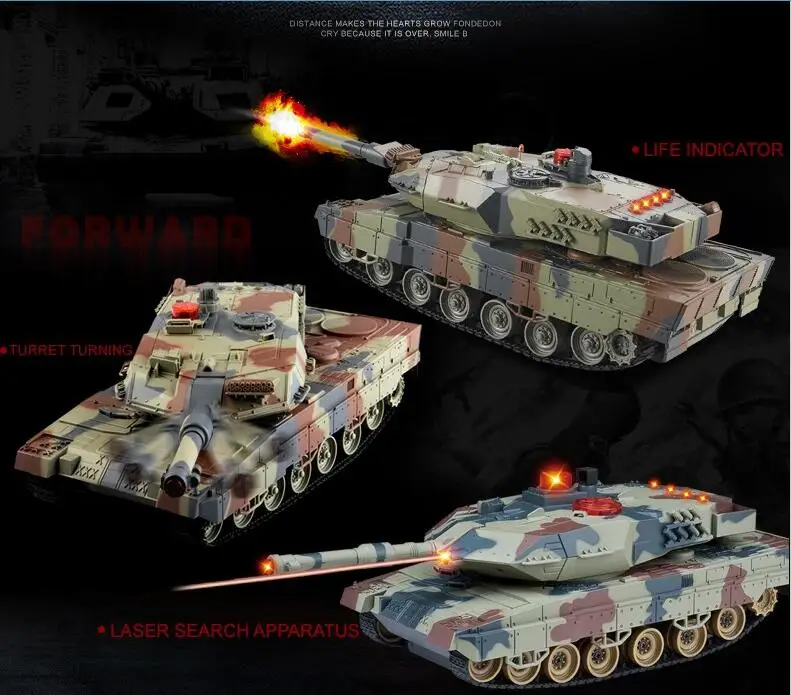 rc Танк для детей играть rc игрушка HQ-516 боевой танк на радиоуправлении зарядка движение инфракрасный боевой пульт дистанционного управления Танк vs KT002-4 танк