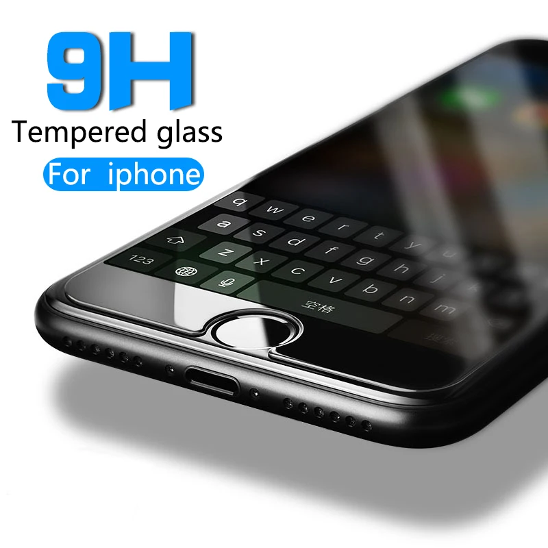 Защитное закаленное стекло AFY 9H для iPhone 8 7 6 6s Plus X XS MAX XR 5 5S SE 4 4S|Защитные стёкла и
