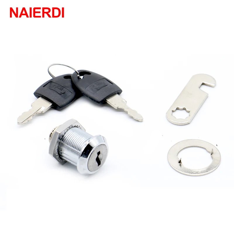 Cabinet Safety Lock Mini Padlock Security Padlock Door Lock Cabinet Lock Door Safety Lock NAIERDI Cam Cylinder Locks Door Cabinet Mailbox Drawer Cupboard Padlock Plastic Keys Furniture Hardware