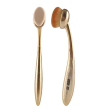 Promotion Shining 4 Colors Toothbrush Oval Shape Makeup Brushes Powder Foundation Blusher Brushes Cosmetic Makeup Tools