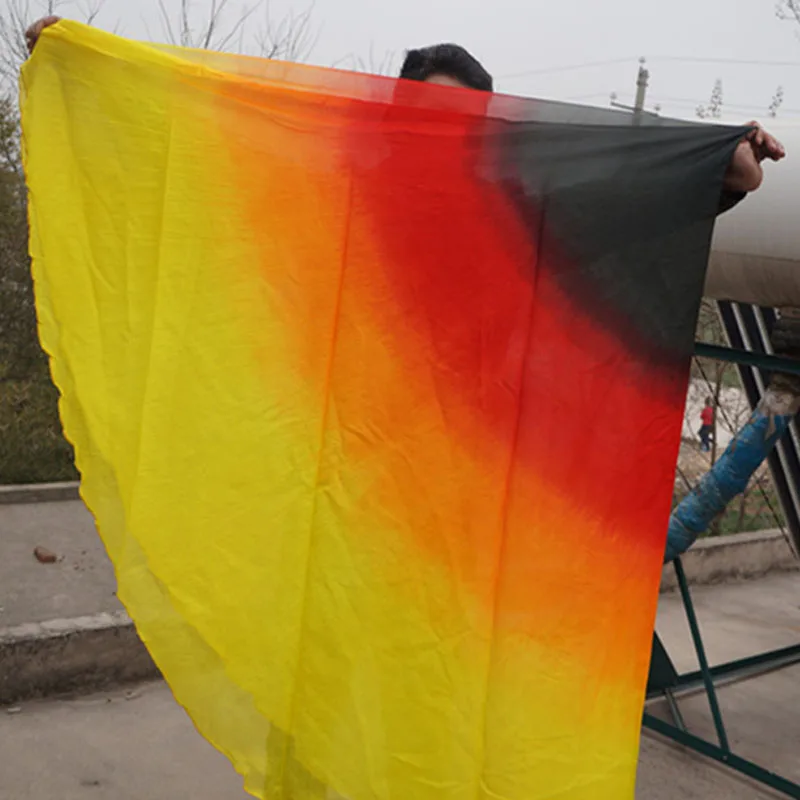 Новое поступление полукруглая 100% натуральная шелковая Фата для женщин чистый