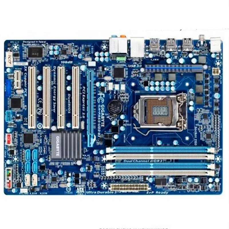 

For Gigabyte GA-PA65-UD3-B3 Original Used Desktop Motherboard PA65-UD3-B3 H61 LGA 1155 i3 i5 i7 DDR3 16G ATX