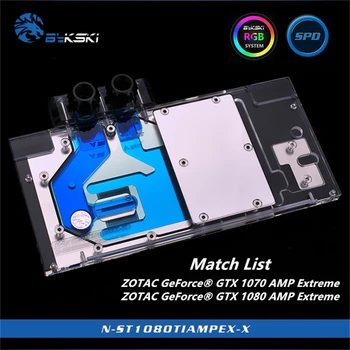 

Bykski Full Coverage GPU Water Block For ZOTAC GeForce GTX 1070 1080 Ti AMP Extreme Graphics Card N-ST1080TIAMPEX-X
