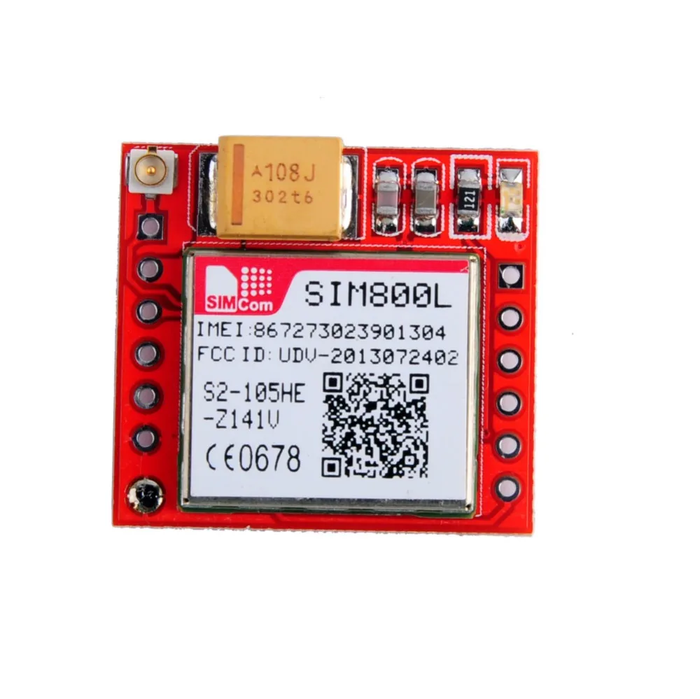 Rcmall маленький sim800l GPRS GSM модуль MicroSIM основной плате квад-TTL последовательный Порты и разъёмы fz1332 fz1332a