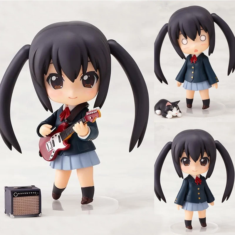 かわいい4 quot;ねんどろいど104けいおん!中野梓pvcアクションフィギュアモデル