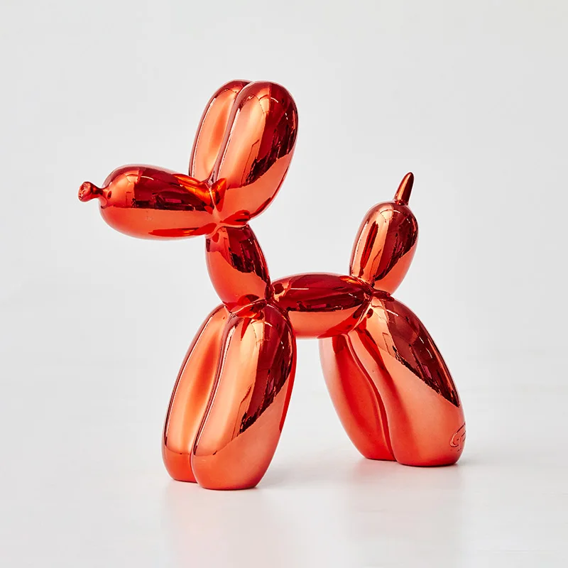 Горячо! продукт 30 см Высота XL американский поп-арт Смола ремесло воздушный шар собака статуэтка Статуя воздушный шар собака любовь подарок, рождественский подарок - Цвет: Red
