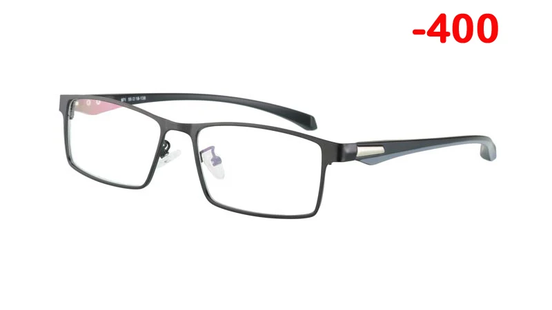 ISENGHUO солнцезащитные фотохромные очки для близорукости, оптические мужские очки для студентов, очки для близорукости, оправы для очков по рецепту-1,0-4,0 - Цвет оправы: Сиренево-синего цвета