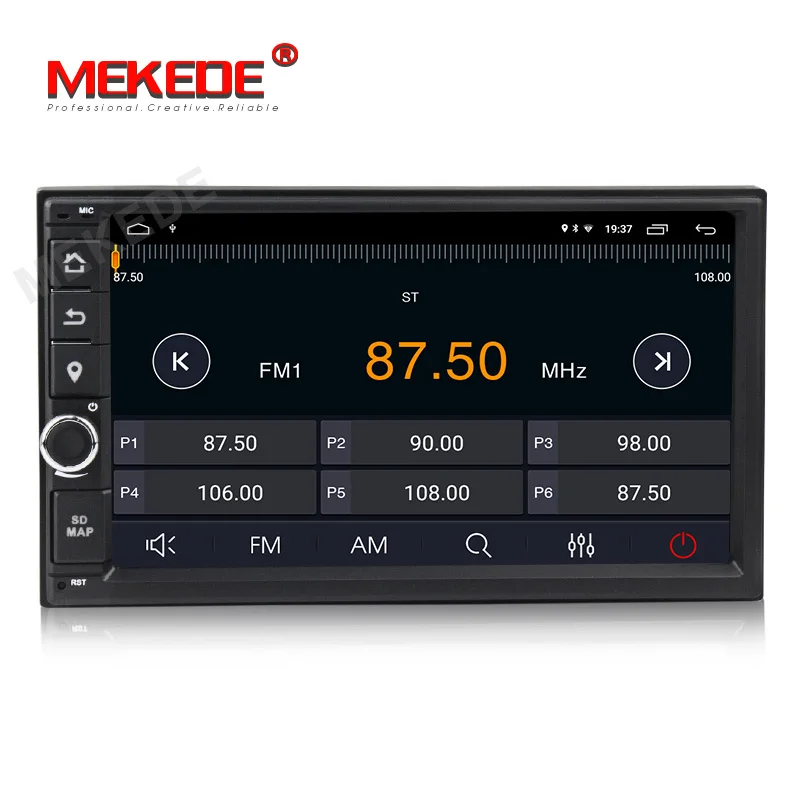 Best MEKEDE 2 Din Car Multimedia Player Android 9.1 Car Stereo Universal Car Radio DVD GPS BT For Volkswagen Nissan Toyota kia 2+32G 3