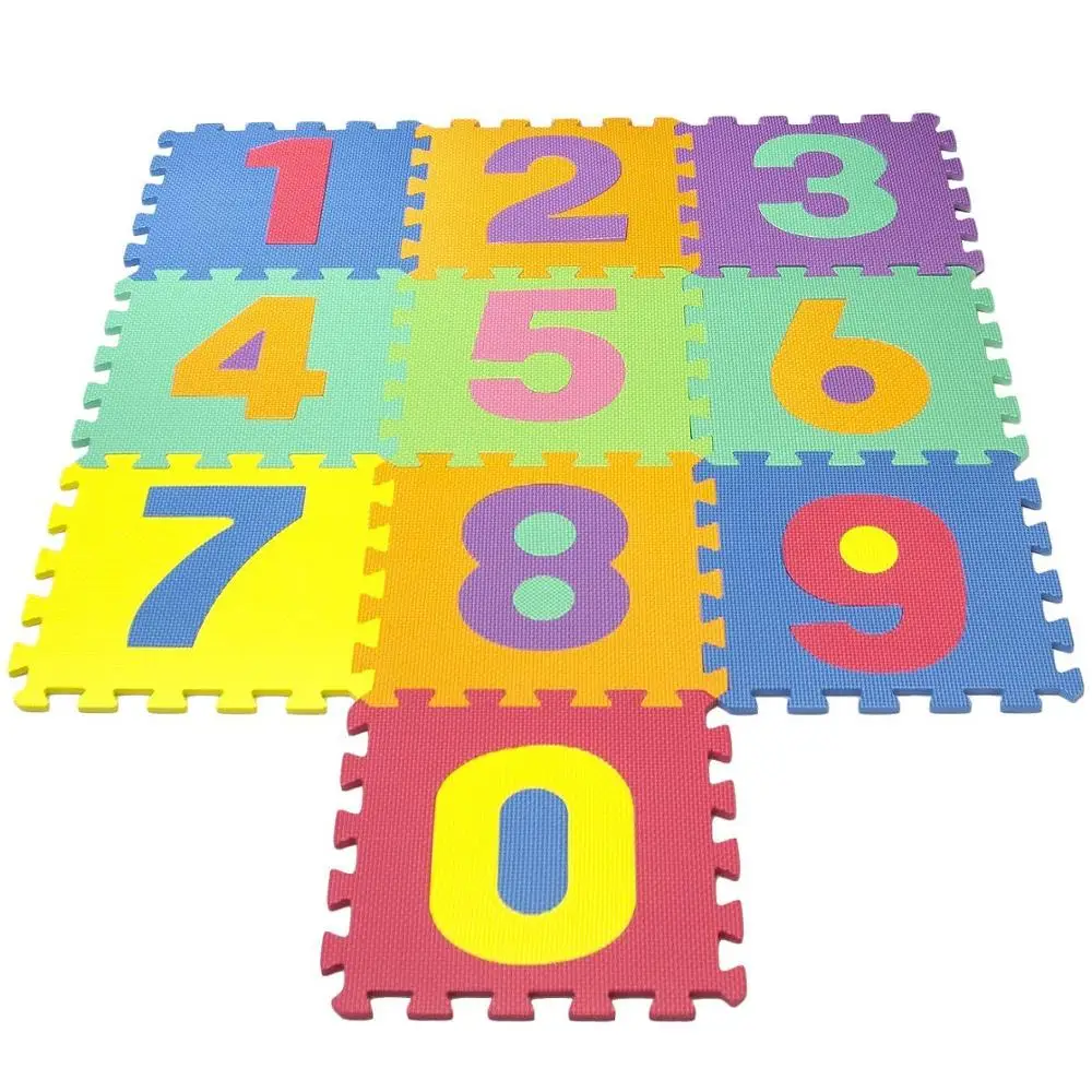 Puzzle Matten Alphabet und Zahlen 0-9 Eva Puzzle Mats 