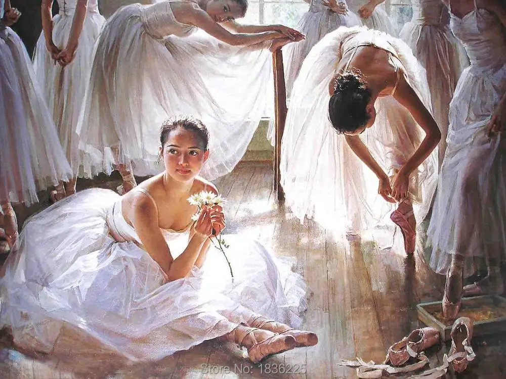 Набор для рисования балерином на холсте 100%|ballet dancer oil paintings|dancer paintingfigure painting |
