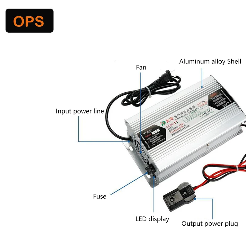 Светодиодный выход 220V 24 V/36 V/48 V/60 V/72 V умное Ремонтное свинцово-Кислотное зарядное устройство Desulfuration Lood-zuur Acculader voor 8AH to 180AH