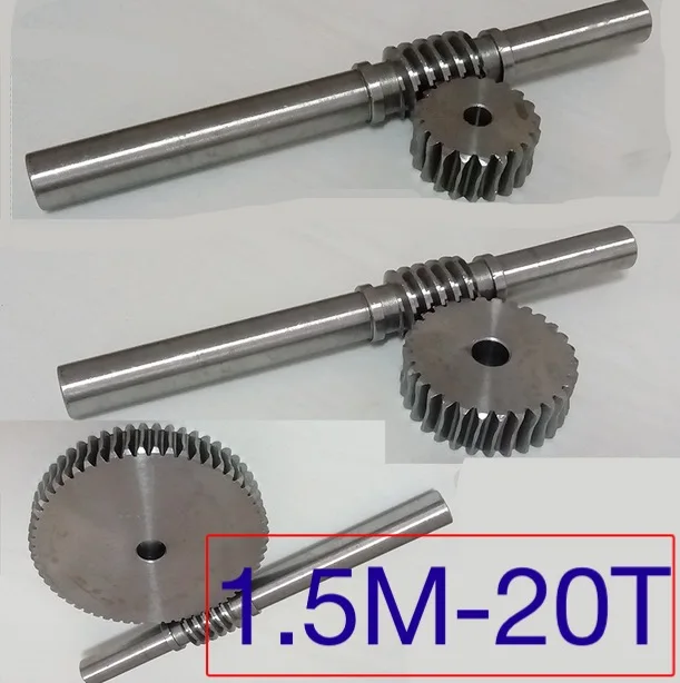 

1.5M-20T Gear D:34.5mm 45-steel Precision Worm Gear Transmission--gear Rod L:230MM D:18MM