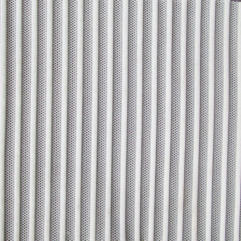 1 ярд Мода 3D тонкие полосы воздушный слой сетчатая ткань французский дизайнер Повседневная Спортивная Одежда Ткань DIY швейная поддержка ткань tissu